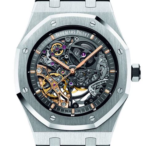 royal oak double balancier squelette prix